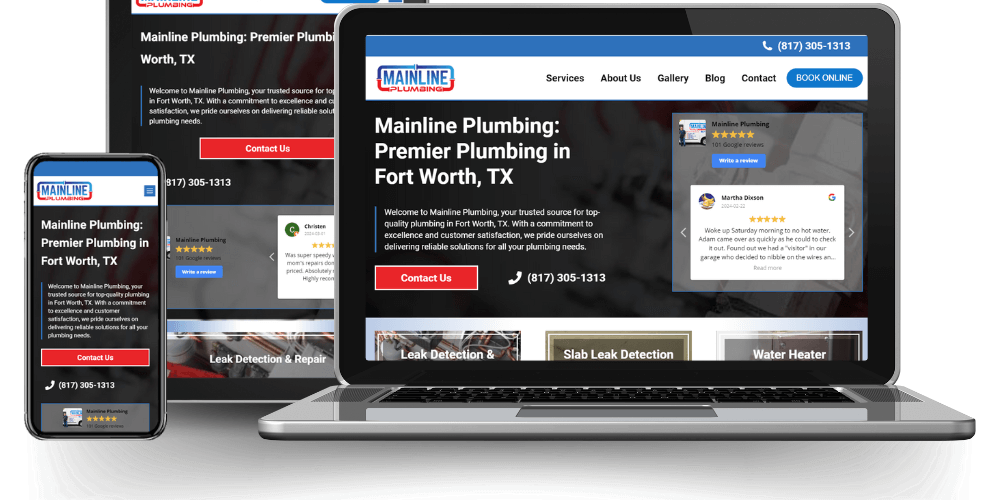 Mainline Plumbing Web Design