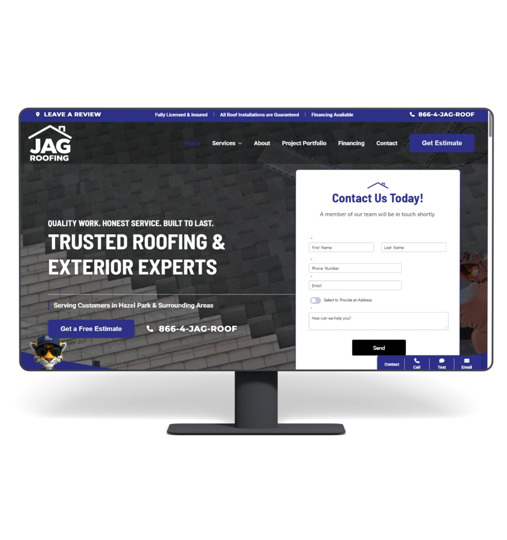 Website mockup 5