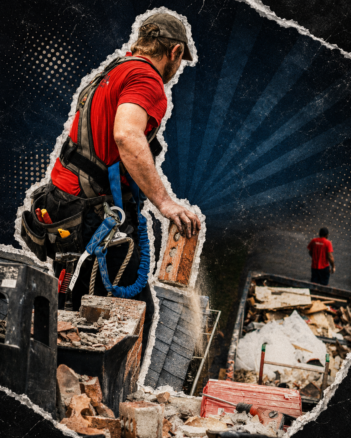 Home service contractor at work